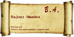 Bajusz Amadea névjegykártya